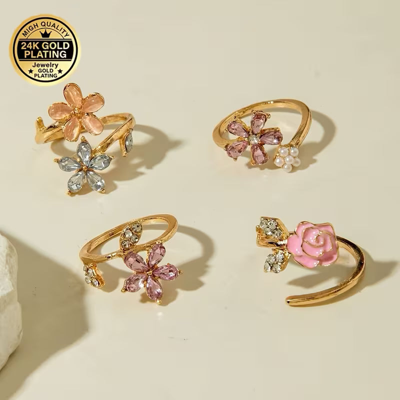 ANILLO QUERENCIA ¨FIORE¨ AJUSTABLE