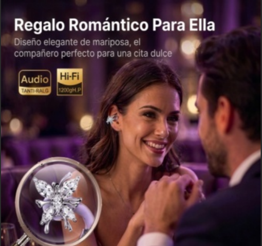 AURICULARES ¨QUERENCIA POP¨ CLIP CON CARAVANAS COLOR PURPURA