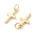 COLGANTE CRUZ CLASICA EN ORO DE 18K