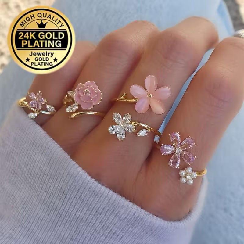 ANILLO QUERENCIA ¨FIORE¨ AJUSTABLE